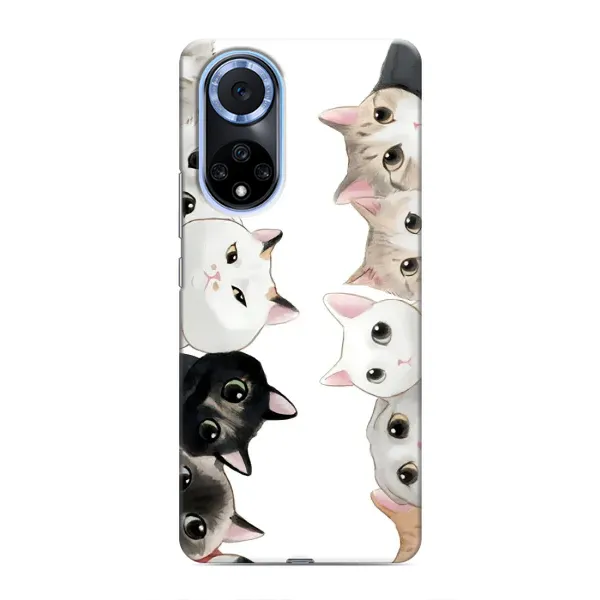 Чехол с рисунком «Коты» для Huawei Nova 9 SE