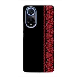 Силиконовый Чехол на Huawei Nova 9 SE (Красная Вышиванка)