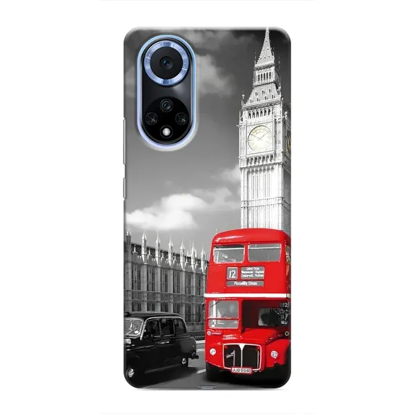 Чехол с рисунком «Красный автобус» для Huawei Nova 9 SE Чехол с рисунком «Красный автобус» для Huawei Nova 9 SE