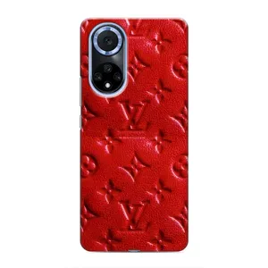Текстурный Чехол Louis Vuitton для Хуавей Нова 9 СЕ (Красный ЛВ)