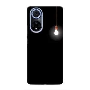 Чехол с картинками на черном фоне для Huawei Nova 9 SE (Лампочка)
