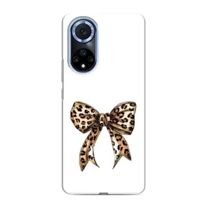Чехол банты для Huawei Nova 9 SE (Леопардовый принт)