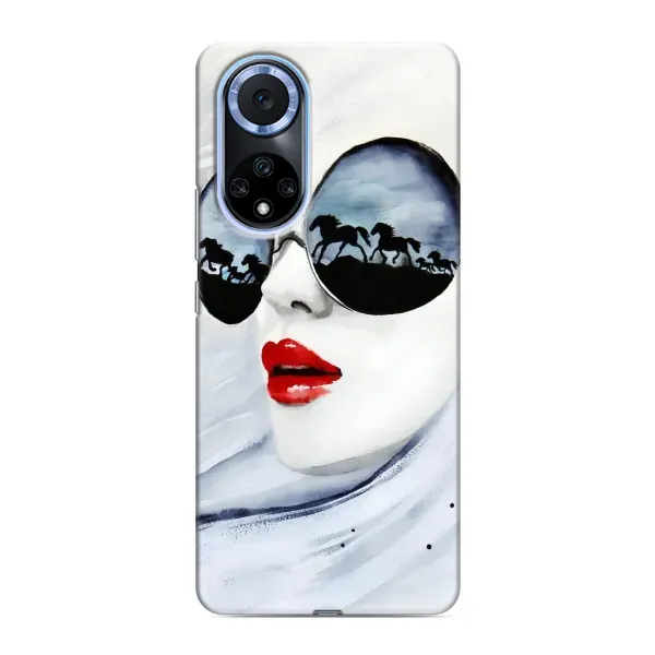 Чехол с рисунком «Любительница коней» для Huawei Nova 9 SE Чехол с рисунком «Любительница коней» для Huawei Nova 9 SE