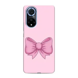 Чехол банты для Huawei Nova 9 SE (Розовый бантик)