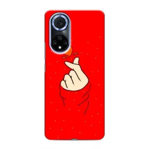 Чехлы (Знак сердечка) на Huawei Nova 9 SE (Сердце на красном)