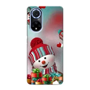 Чехол с рисунком «Снеговик в шапке» для Huawei Nova 9 SE