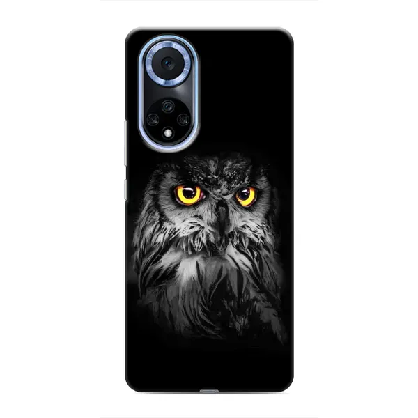 Чехол с рисунком «Сова на чёрном» для Huawei Nova 9 SE Чехол с рисунком «Сова на чёрном» для Huawei Nova 9 SE