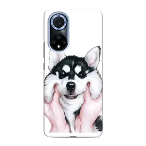 Бампер для Huawei Nova 9 SE з картинкою "Песики" (Собака Хаскі)