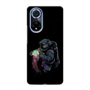 Силиконовый Чехол с принтом "Космонавты" на Huawei Nova 9 SE (В руках земля)