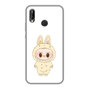 Чехол с принтом Лабубу для Huawei P Smart 2019 (Бежевый Лабубу)