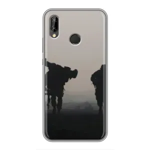 Чехлы на военную тематику для Huawei P Smart 2019 (Бой солдат)