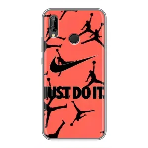 Силіконовый Чохол Nike Air Jordan на Хуавей П Смарт 2019 (Just Do It)