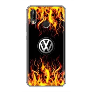 Чохол "Фольксваген" для Huawei P Smart 2019 (Вогняний Лого)