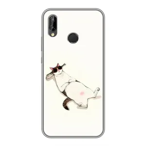 Чехол на тематику: Коты для Huawei P Smart 2019 (Отдых)