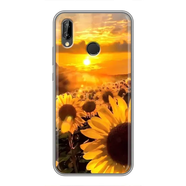 Чехол с рисунком «поле подсолнухов» для Huawei P Smart 2019