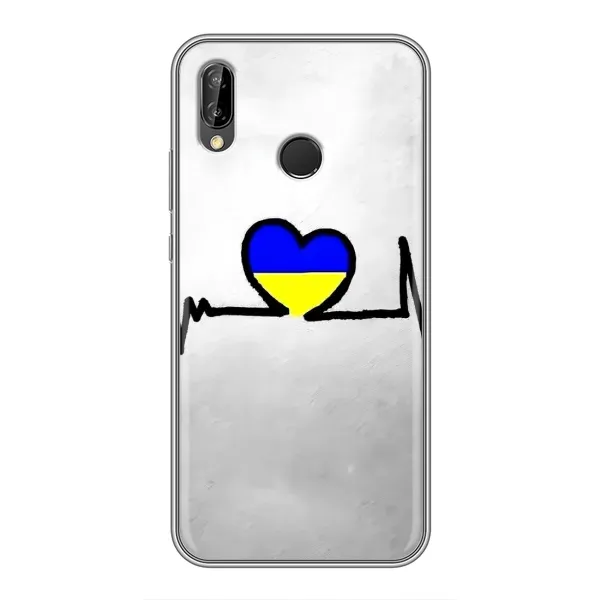 Чехол с рисунком «Украинская кардиограмма» для Huawei P Smart 2019 Чехол с рисунком «Украинская кардиограмма» для Huawei P Smart 2019