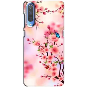 Чехол с принтом САКУРЫ на Huawei P Smart 2020 (Бабочки на сакуре)