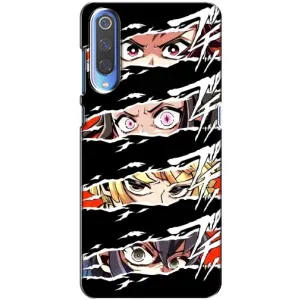 Силіконові чохлі з очіма Anime для Хуавей П Смарт (2020) (Очі на чорному)