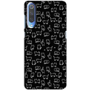 Чохол на тематику: Коти для Huawei P Smart 2020 (Котики на чорному)