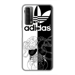 Чехол в стиле "Адидас" для Хуавей П Смарт 2021 (Adidas шнурки)