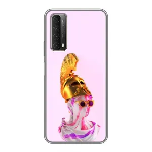Чехол с Прикольным принтом на Huawei P Smart 2021 (АРТ Статуя)