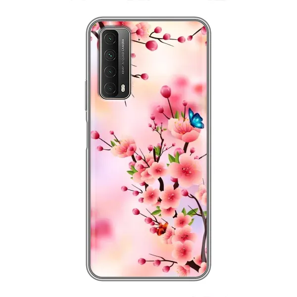 Чехол с рисунком «Бабочки на сакуре» для Huawei P Smart 2021 Чехол с рисунком «Бабочки на сакуре» для Huawei P Smart 2021