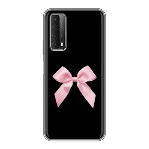 Чехол банты для Huawei P Smart 2021 (Бант на черном)
