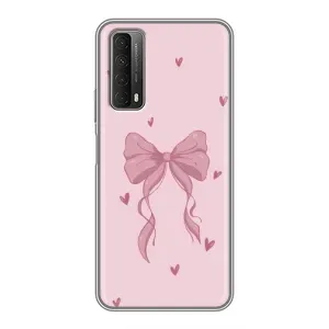 Чехол банты для Huawei P Smart 2021 (Бант на розовом)