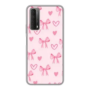 Чехол банты для Huawei P Smart 2021 (Бантики и сердечки)