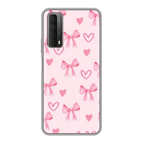 Чехол с рисунком «Бантики и сердечки» для Huawei P Smart 2021 Чехол с рисунком «Бантики и сердечки» для Huawei P Smart 2021