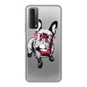 Чохол (ТПУ) Милі песики для Huawei P Smart 2021 (Бульдог в окулярах)