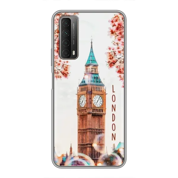 Чехол с рисунком «Часы Лондон» для Huawei P Smart 2021 Чехол с рисунком «Часы Лондон» для Huawei P Smart 2021