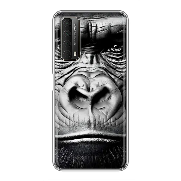 Чехол с рисунком «Черная обезьяна» для Huawei P Smart 2021