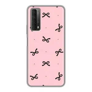 Чехол банты для Huawei P Smart 2021 (Черные бантики)