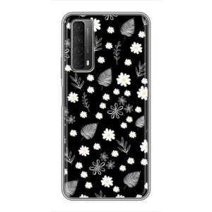 Чехлы с тематикой "ЦВЕТЫ" на Huawei P Smart 2021 (цветение на чорном)