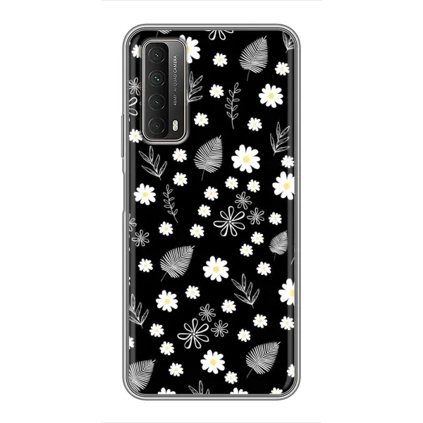 Чехол с рисунком «цветение на чорном» для Huawei P Smart 2021 Чехол с рисунком «цветение на чорном» для Huawei P Smart 2021
