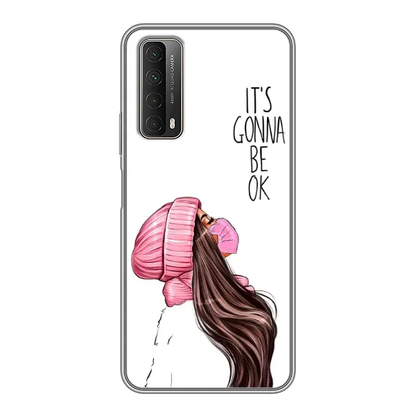 Чехол с рисунком «Девушка в маске» для Huawei P Smart 2021