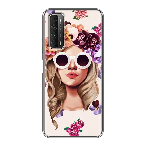 Чехол с рисунком «Девушка в очках» для Huawei P Smart 2021