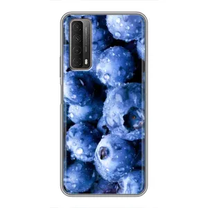 Чехол с изображением вкусной еды для Huawei P Smart 2021 (Голубика)