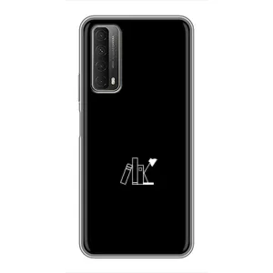 Чехол с картинками на черном фоне для Huawei P Smart 2021 (Книжки)
