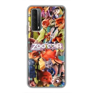 Силіконовий чохол з принтом Зоотрополіс для Huawei P Smart 2021 (Колаж героїв)