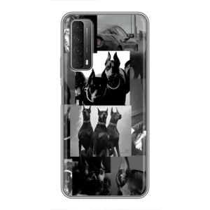 Чохол ДОБЕРМАН для Huawei P Smart 2021 (Колаж Доберман)