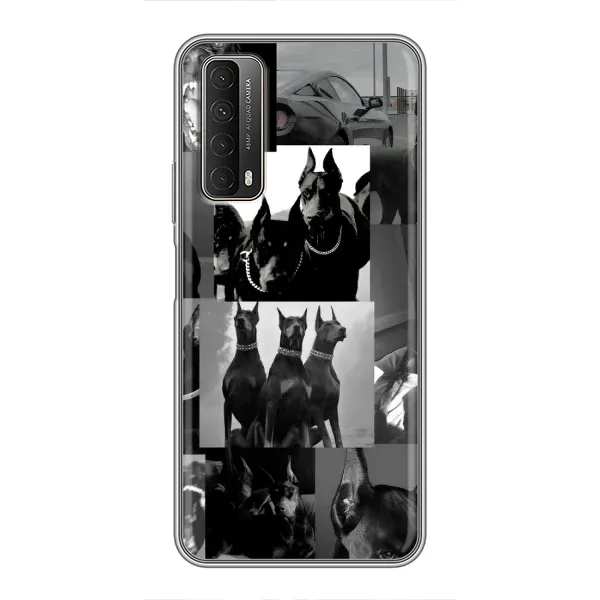 Чехол с рисунком «Коллаж Доберман» для Huawei P Smart 2021