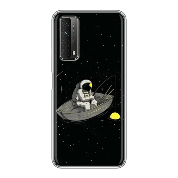 Чехол с рисунком «Космонавт на рыбалке» для Huawei P Smart 2021 Чехол с рисунком «Космонавт на рыбалке» для Huawei P Smart 2021