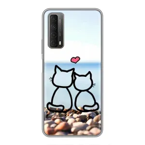Силіконові Чохли Коханій людині для Huawei P Smart 2021 (Котейки)