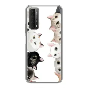 Силіконовий чохол з котиком для Huawei P Smart 2021 (Коти)