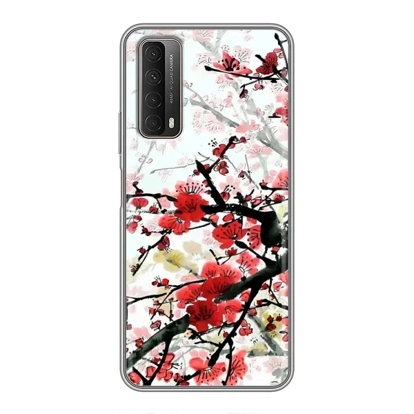 Чехол с рисунком «Красивая Сакура» для Huawei P Smart 2021 Чехол с рисунком «Красивая Сакура» для Huawei P Smart 2021