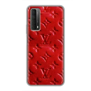 Текстурный Чехол Louis Vuitton для Хуавей П Смарт 2021 (Красный ЛВ)