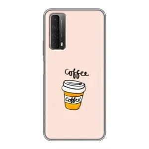 Чехол с изображением вкусной еды для Huawei P Smart 2021 (Кружка кофе)