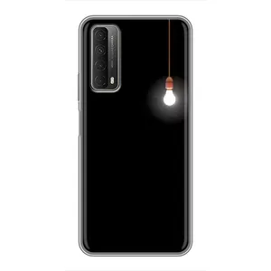 Чехол с картинками на черном фоне для Huawei P Smart 2021 (Лампочка)
